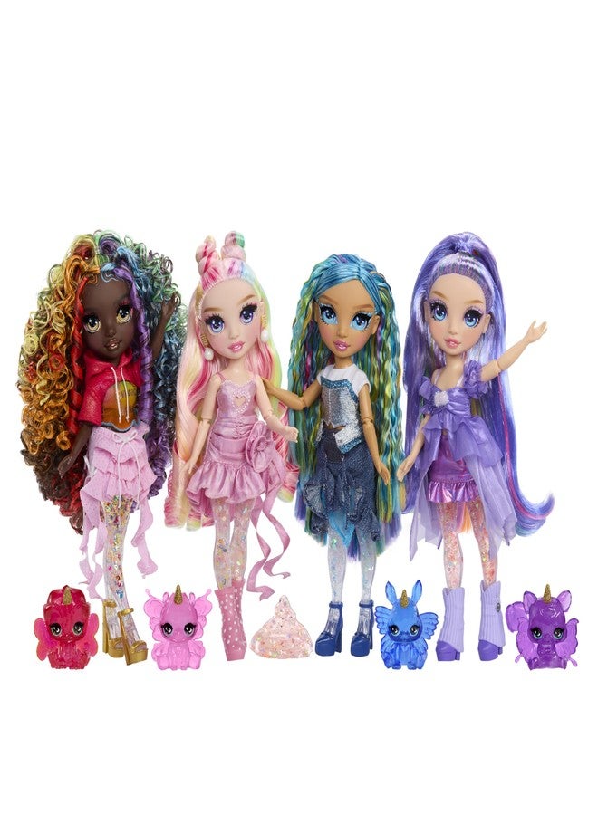 Rainbow High Rainbow Shimmers with Slime - Violet, Purple 11” Fashion Doll, Create a Rainbow Doll, Slime Kit, Pet Squirrel, Kids Gift 4+ - Image 5